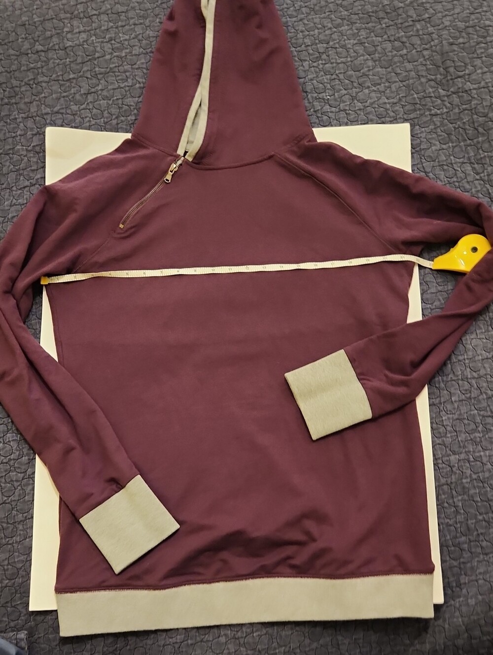 Purple Hoodie with Gray Accents
